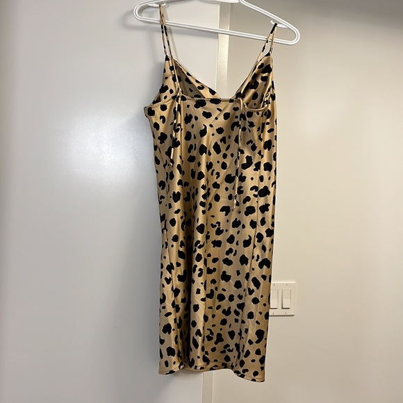 Simons Leopard Draped Neck Dress - Picture 3 of 4